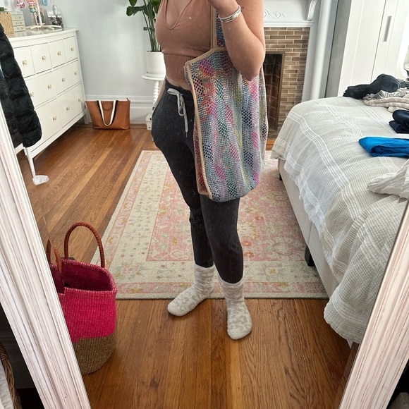 reversible vintage recycled sari tote - Picture 7 of 7